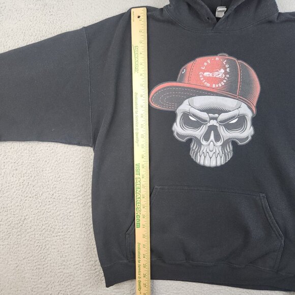 Motorcycle Shop Hoodie Men's Extra Large Lay N Low Custom Bike Sweatshirt TN - Picture 6 of 13